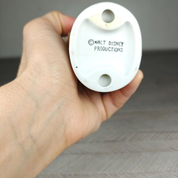 Vintage Walt Disney Productions Minnie Mouse With Picnic Basket Ceramic Figurine - Picture 5 of 6